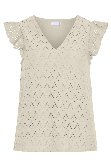 Vila viamalina v-neck c/s top/pb